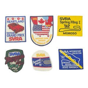 SVRA Patches 90s Sportscar Vintage Racing Association Mosport Park Lot Of 6